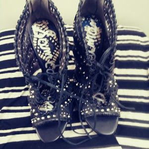 Sam Edelman Elyse Black leather shoes size 6m